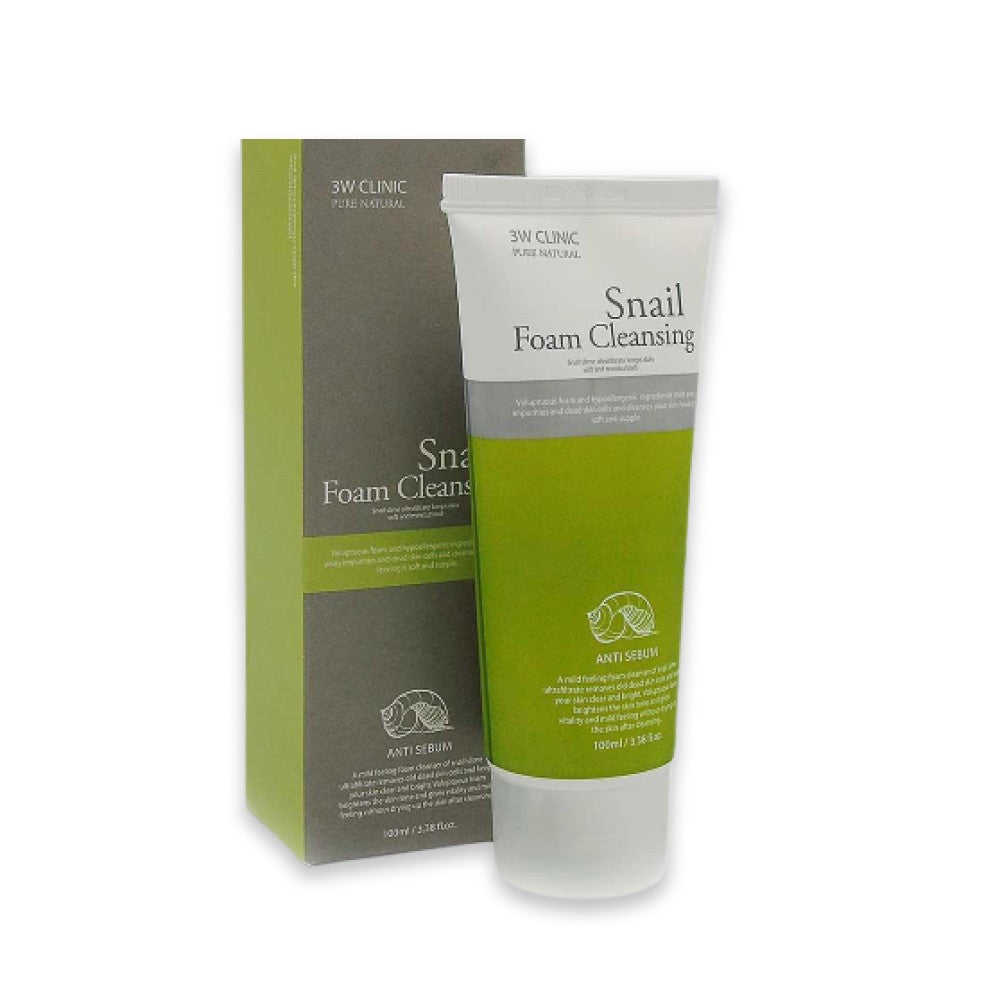 غسول رغوي بخلاصة الحلزون من ثري دبليو كلينيك