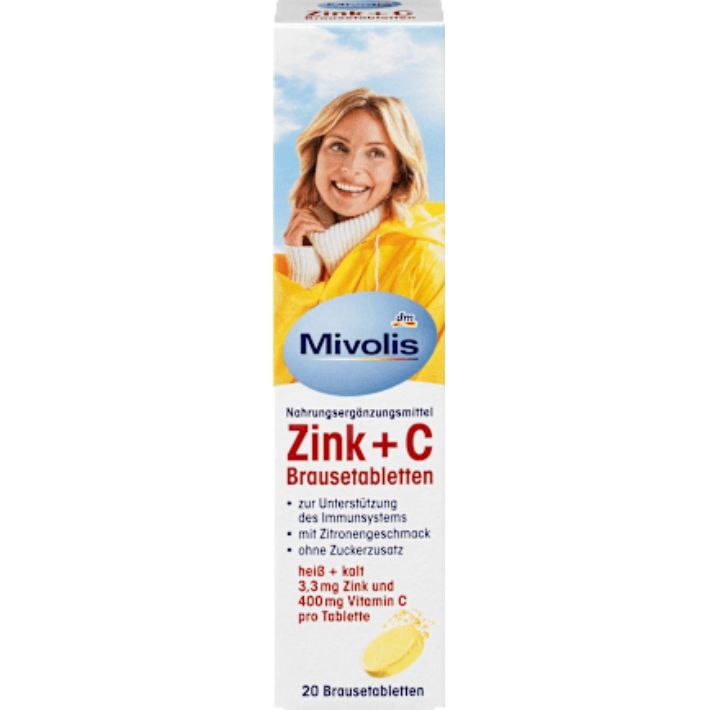 Mivolis Zinc + C Effervescent Tablets 20 pcs