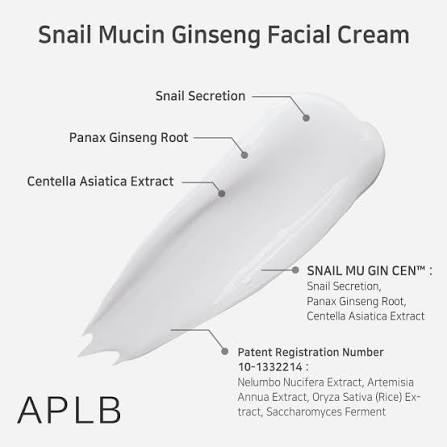 APLB Snail Mucin Ginseng Facial Cream