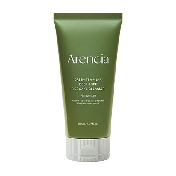 Arencia Green Tea + LHA Deep Pore Rice Cake Cleanser