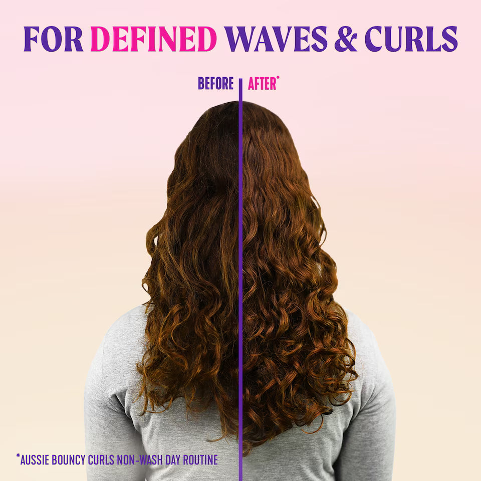 Aussie Bouncy Curls Jojoba Macadamia Nut & Coconut Oils Conditioner For Wavy & Curly Hair