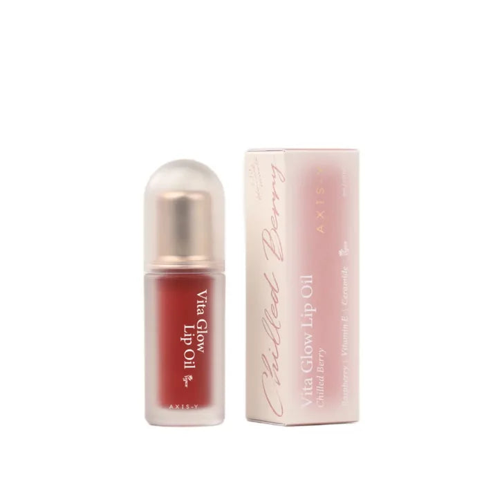 Axis Y Vegan Vita Glow Lip Oil - Chilled Berry