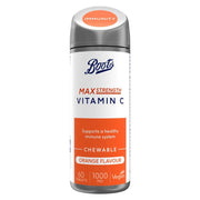 Boots Vitamin C 1000 mg Orange Flavour Chewable Tablets