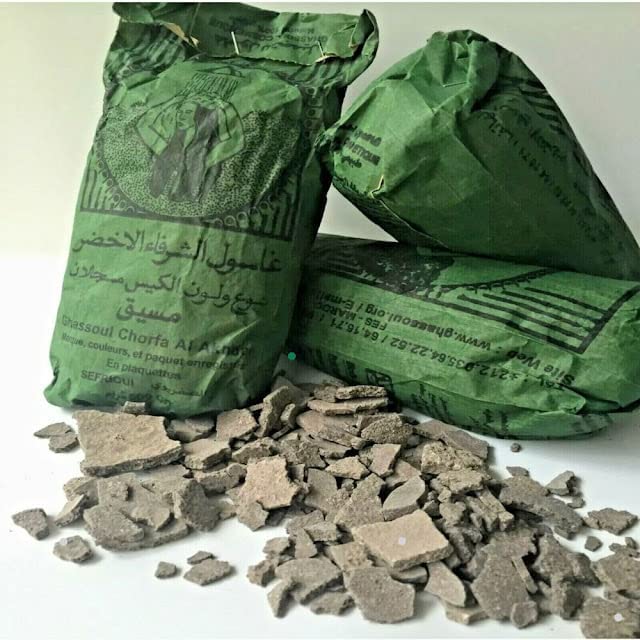 Ghassoul Al-Chorafaa Al-Akhdar 100% Pure and Authentic Moroccan Clay