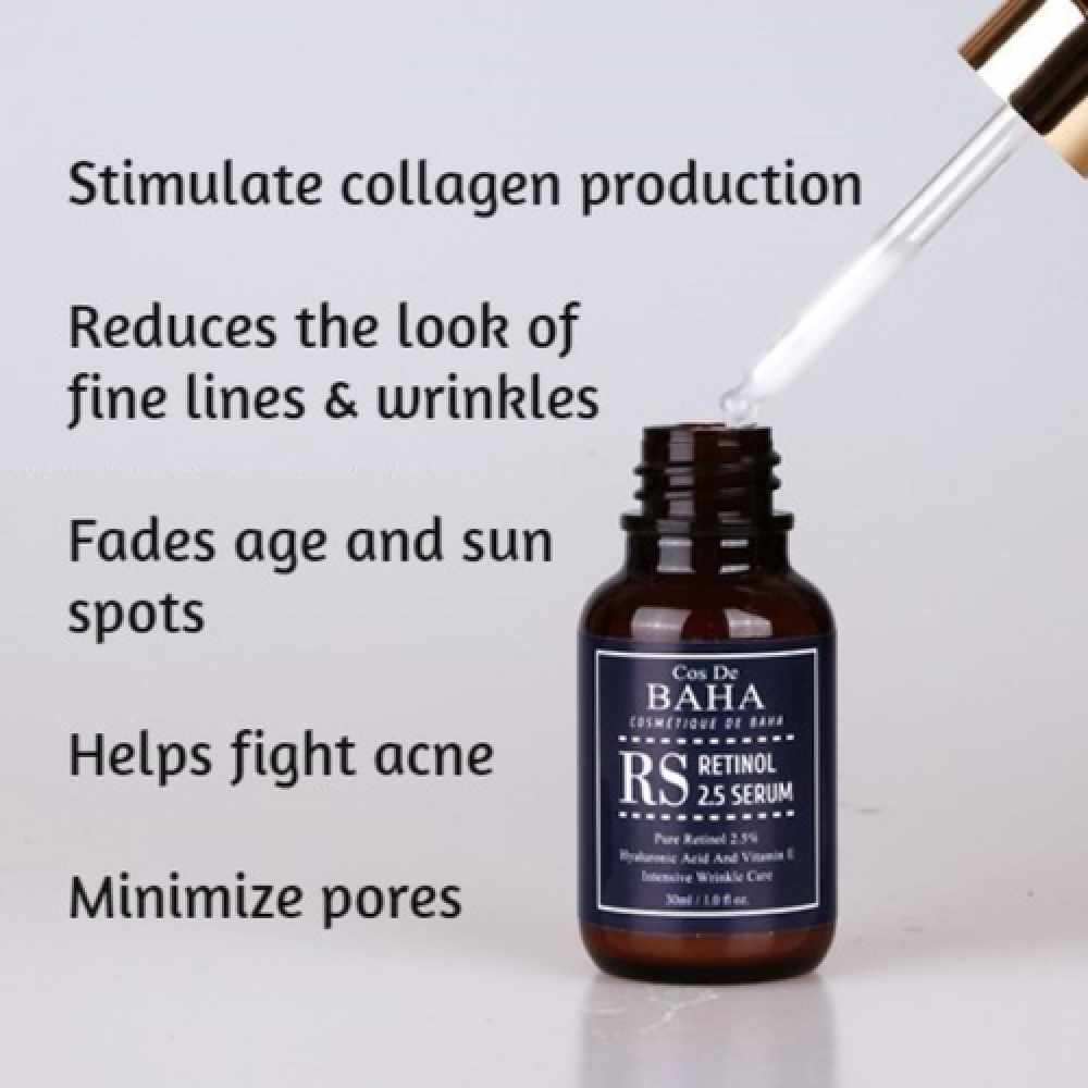 كوس دي باها ريتينول 2.5٪ ومصل فيتامين E