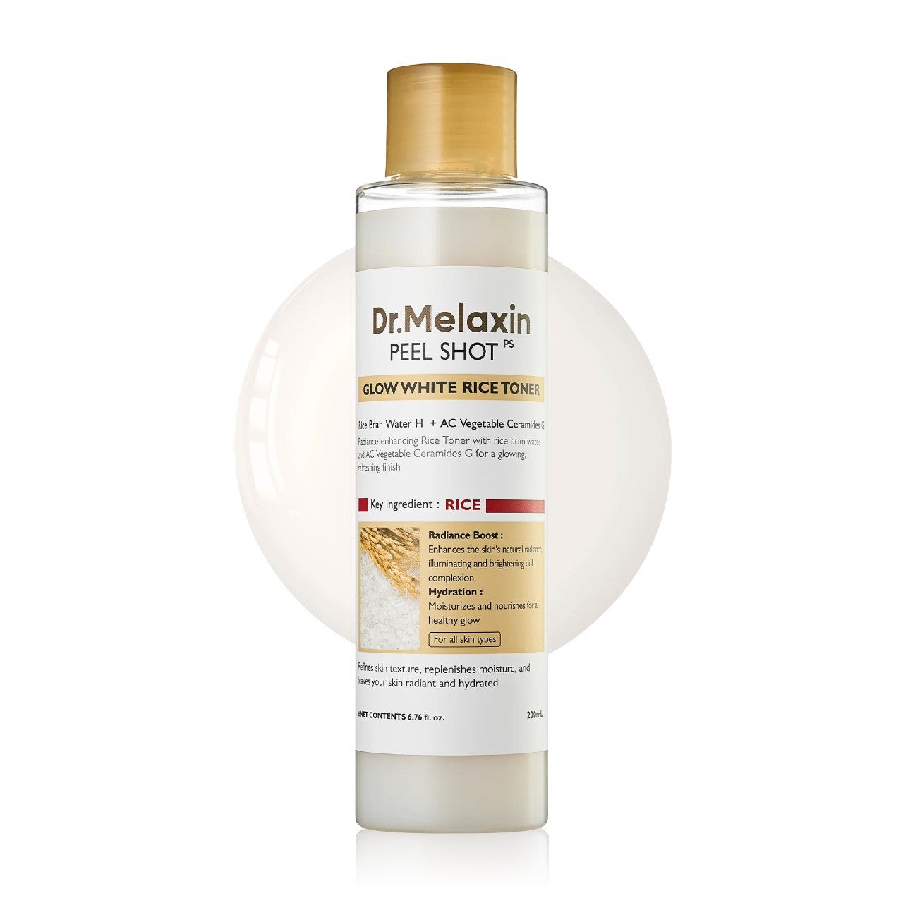 DR.MELAXIN Peel Shot Glow Rice Toner