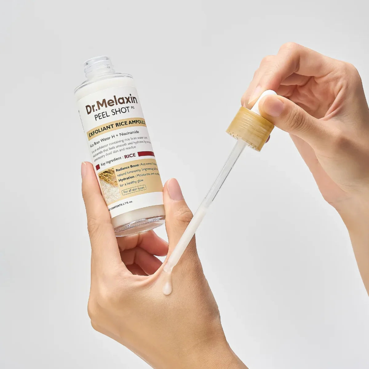 أمبولات الأرز الأبيض المقشرة من دكتور ميلاكسين