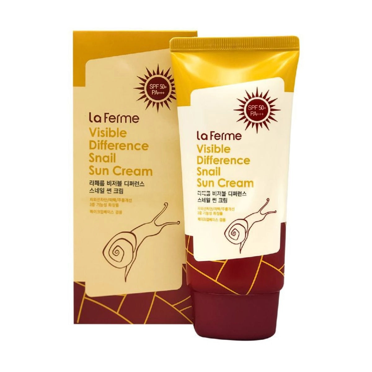 كريم واقي من الشمس برائحة الحلزون من فارم ستاي فيزيبل ديفرنس