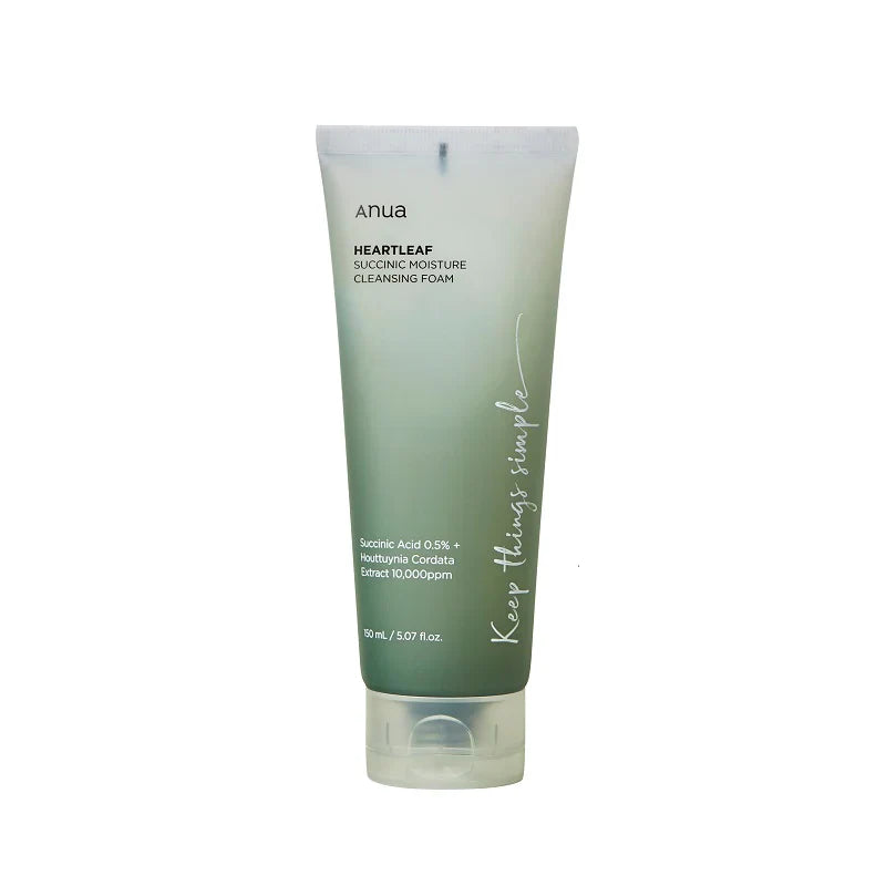 Anua Heartleaf Succinic Moisture Cleansing Foam