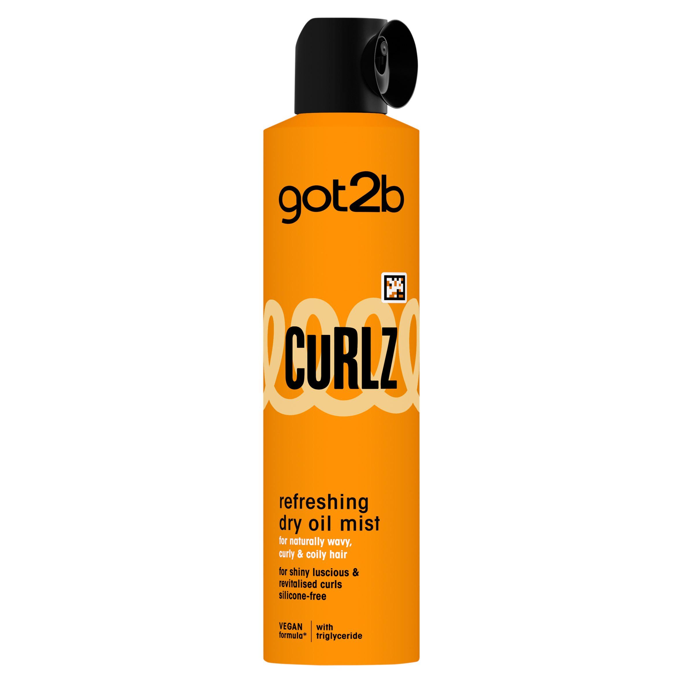 Got2b Curlz رذاذ الزيت الجاف المنعش