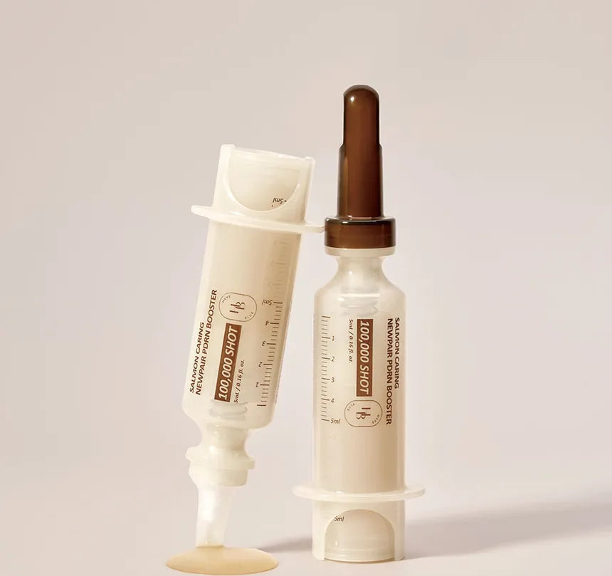 HEVEBLUE Salmon Caring Newpair PDRN Booster 100,000 Shot Essence