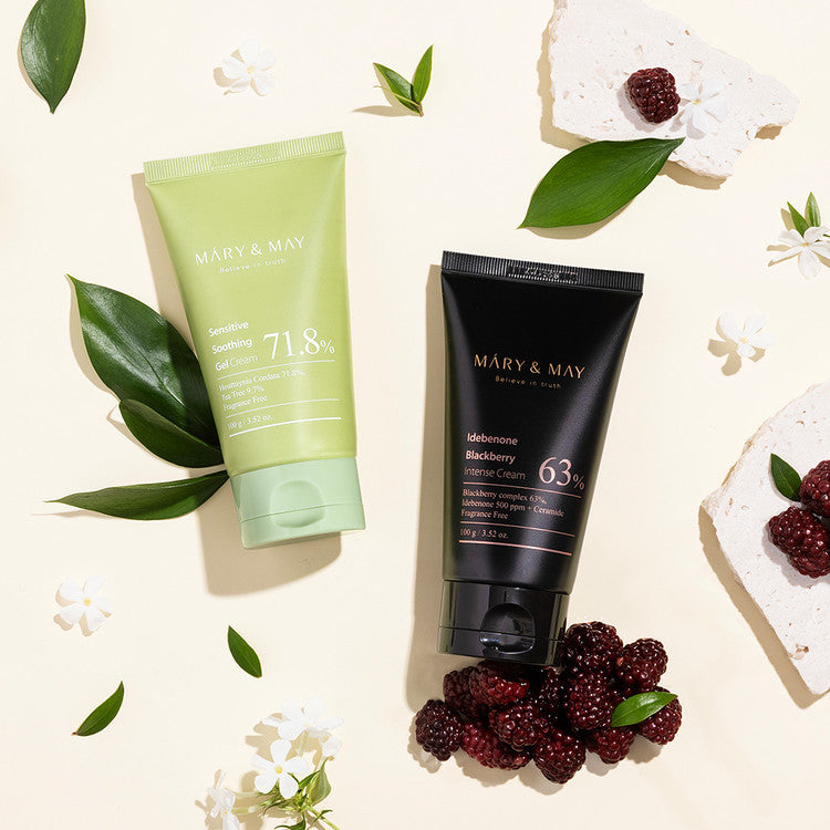 Mary and May Soothing Gel Cream+Idebenone Blackberry Cream Duo Set
