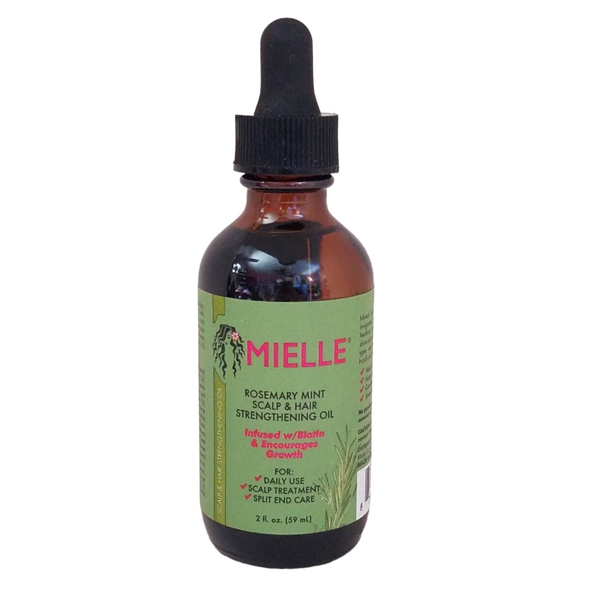 زيت مييل لتقوية فروة الرأس والشعر برائحة إكليل الجبل والنعناع