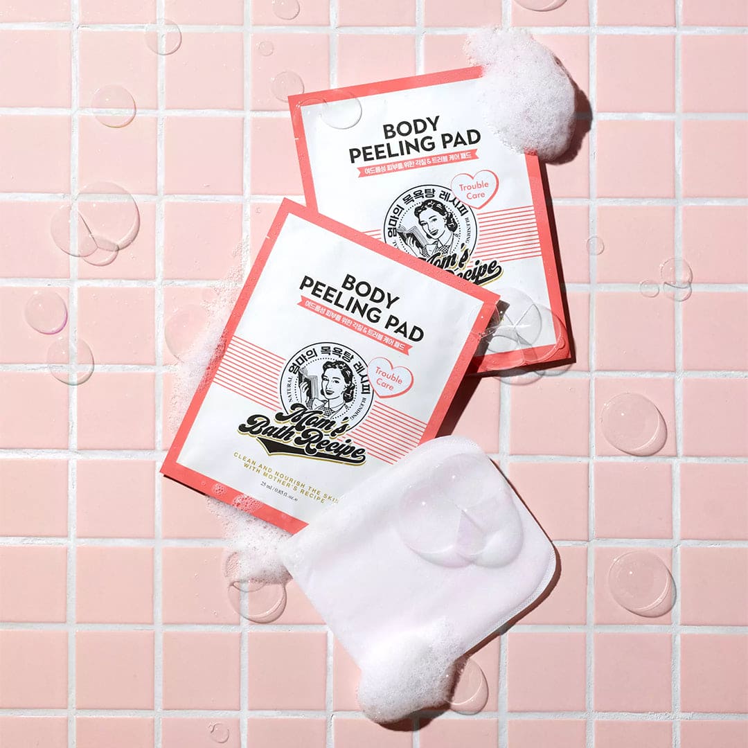 Mom's Bath Recipe Body Peeling Pad Trouble Care
