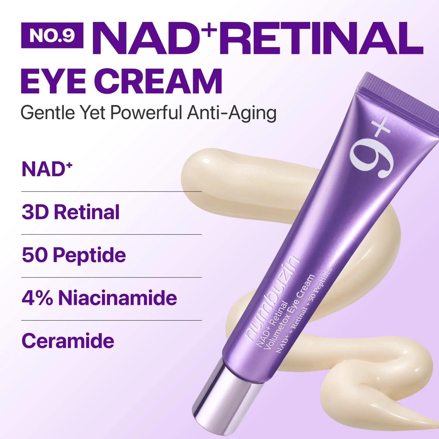 Numbuzin No.9 NAD+ Retinal Volumetox Eye Cream
