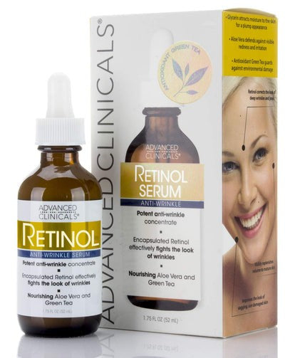 Advanced Clinicals Anti-Wrinkle Retinol Facial Serum