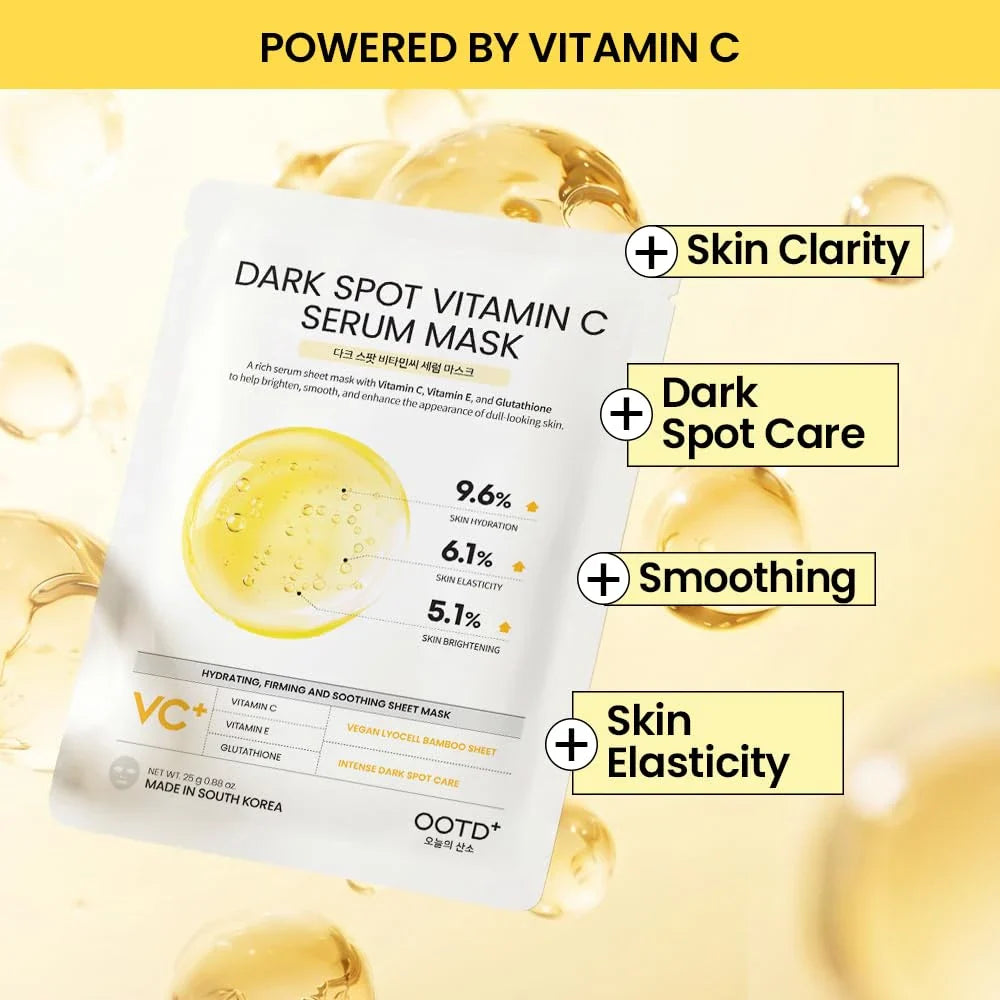 OOTD Dark Spot Vitamin C Serum Sheet Mask