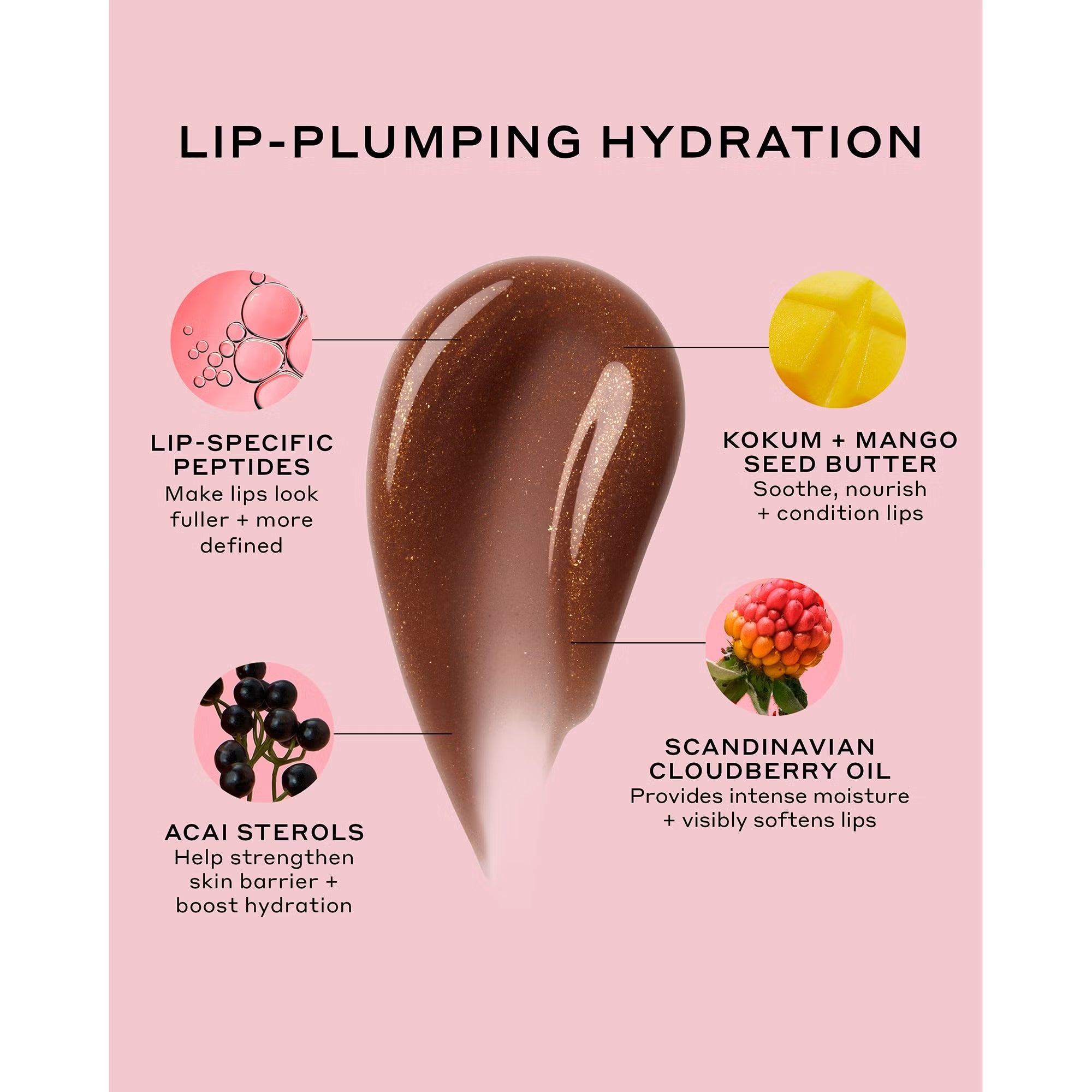 Ole Henriksen Cocoa Crème Glimmer Pout Preserve Peptide Lip Treatment