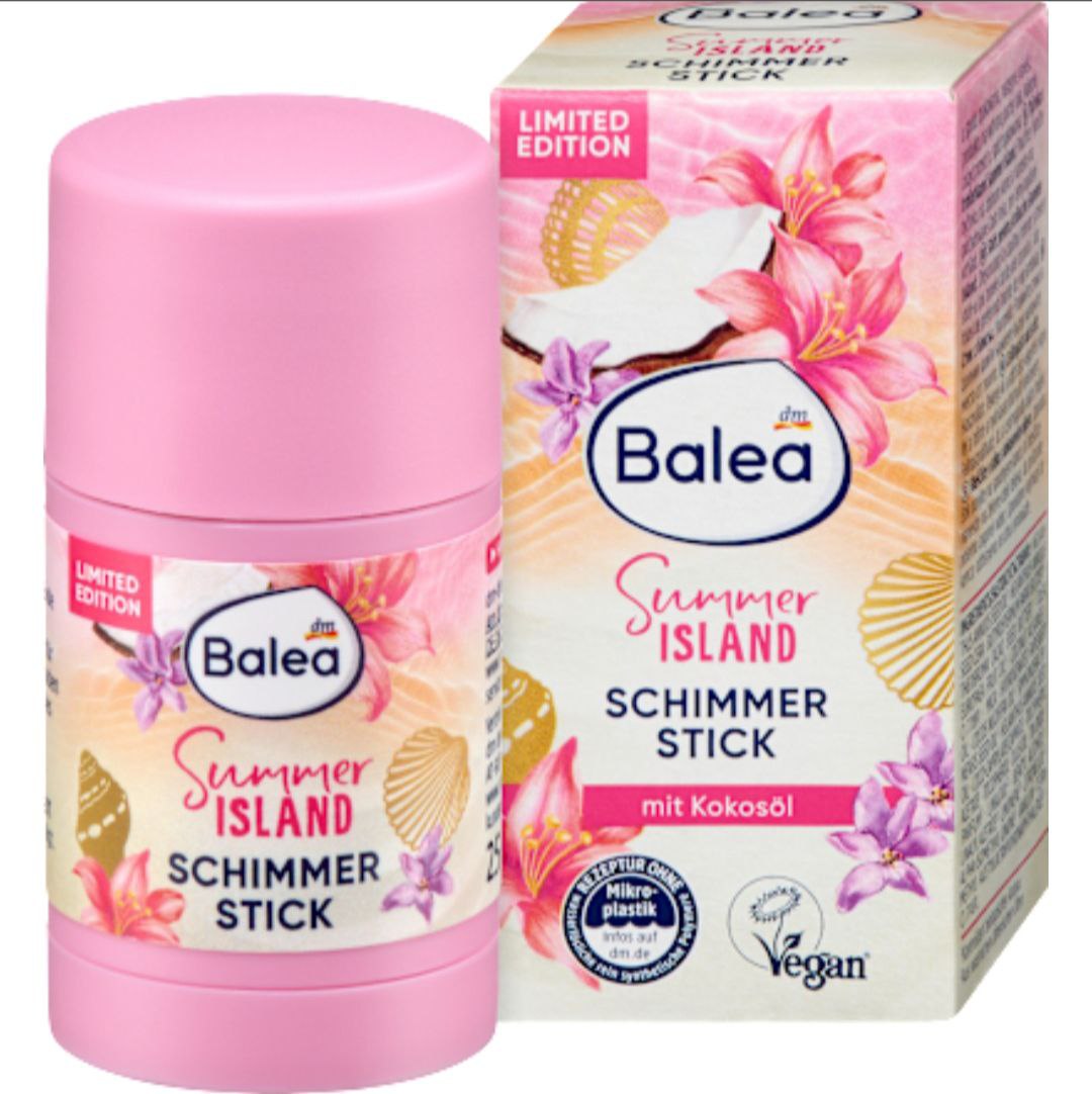 Balea Solid Body Care Shimmer Stick Summer Island