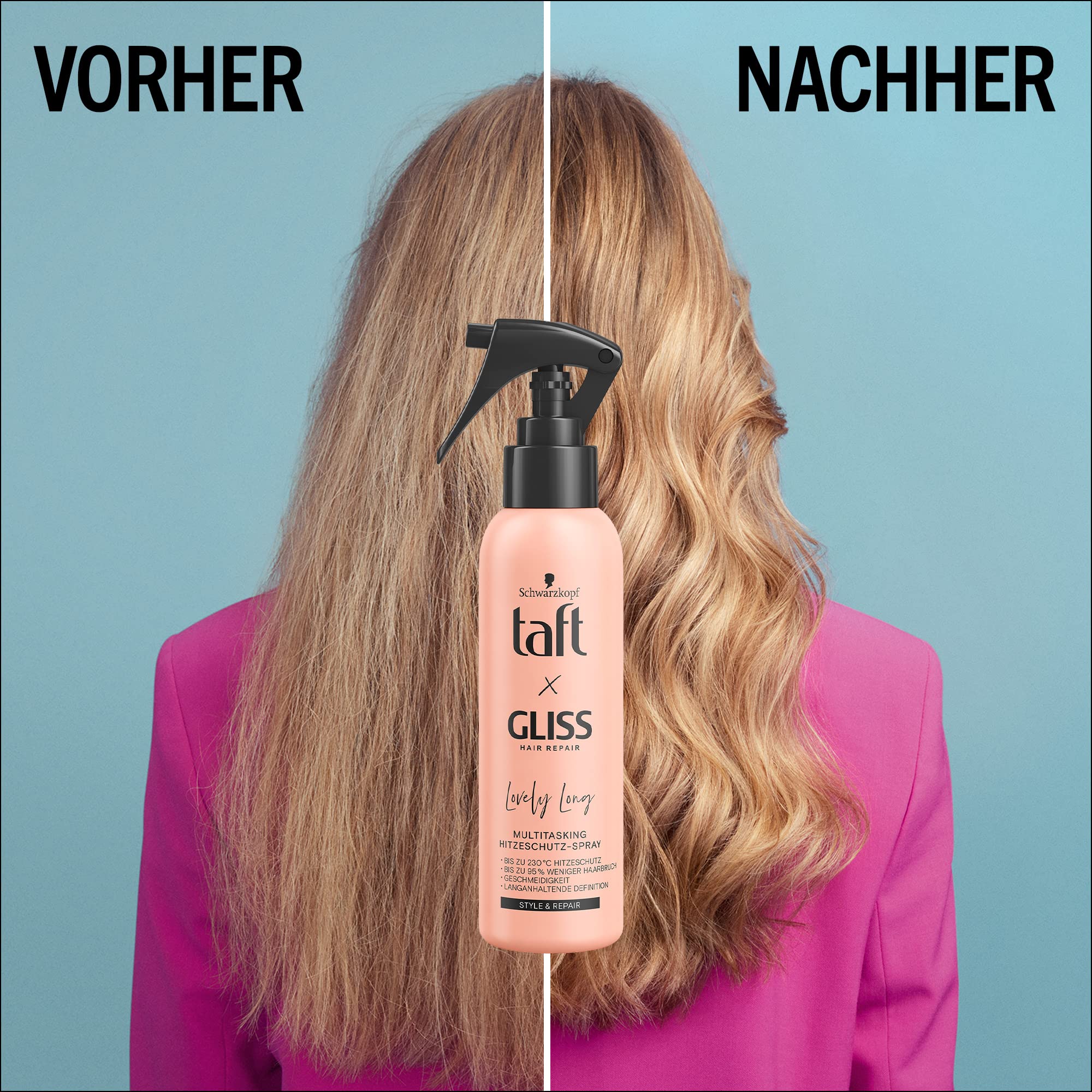 Taft x Gliss Lovely Long Heat Protection Spray