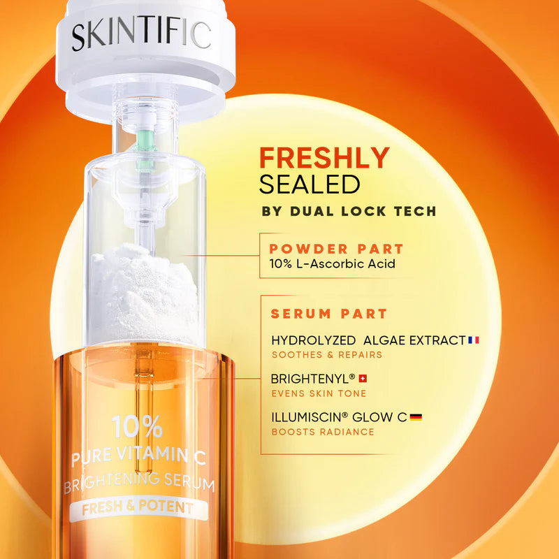 SKINTIFIC 10% Pure Vitamin C Brightening Serum Set