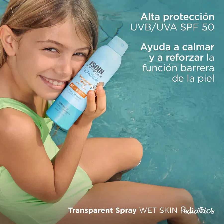 ISDIN Transparent Spray Wet Skin Pediatrics SPF 50