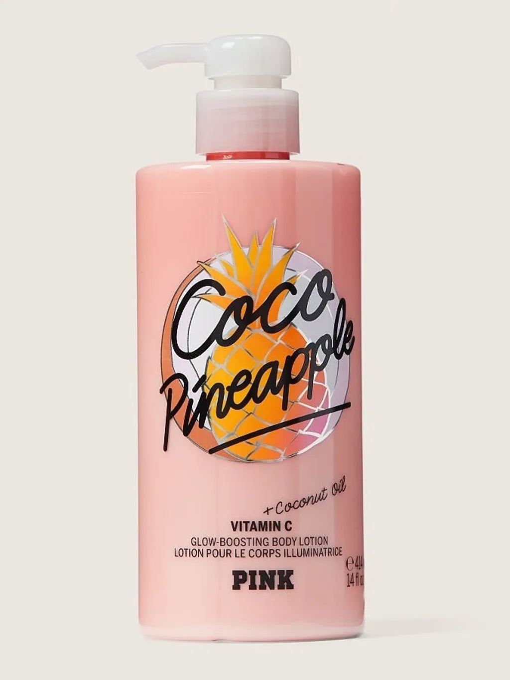 Victoria's Secret PINK Coco Pineapple Glow-Boosting Body Lotion with Vitamin C