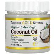 California Gold Nutrition, SUPERFOODS - Cold Pressed Organic Virgin Coconut Oil