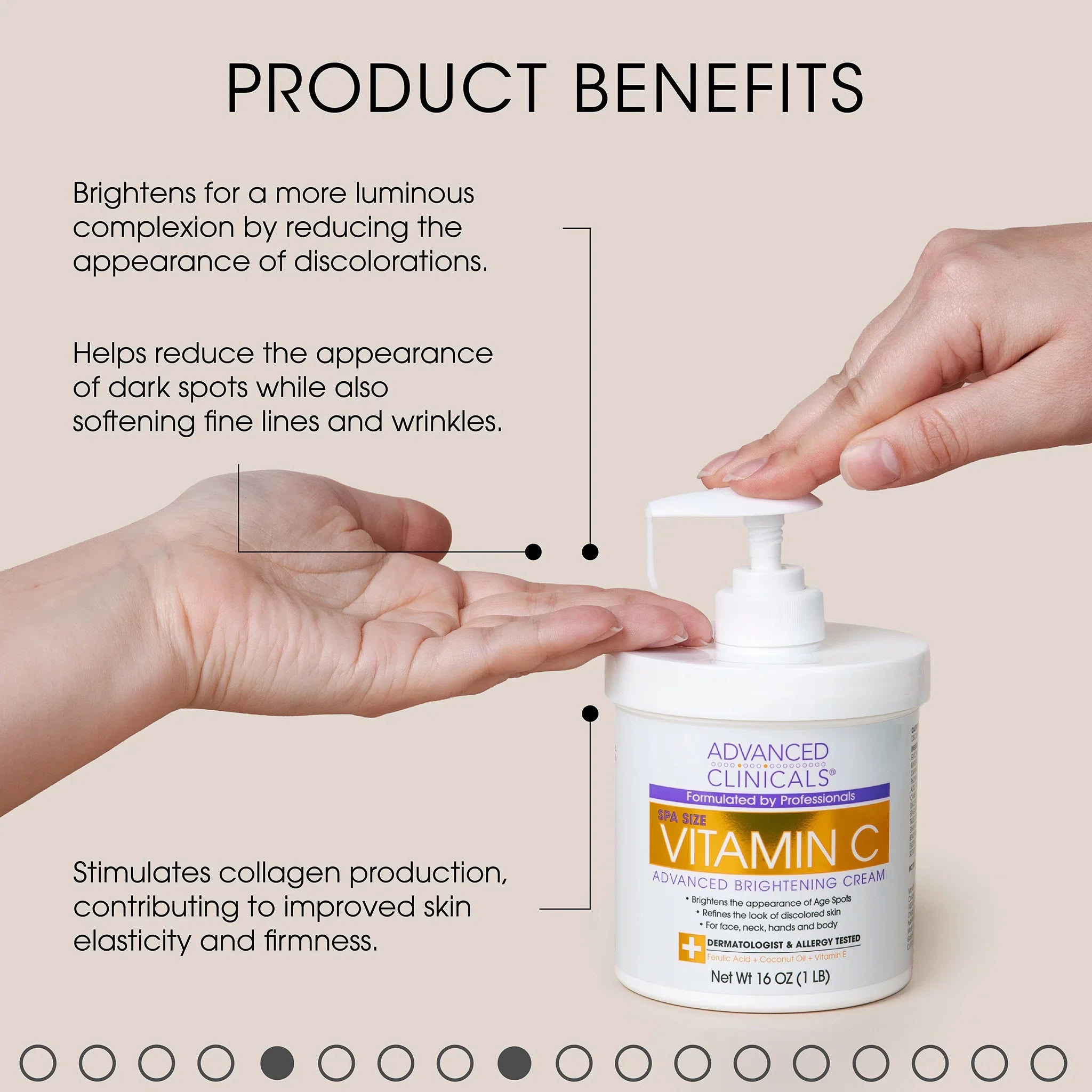 Advanced Clinicals Vitamin C Advanced Brightening Cream