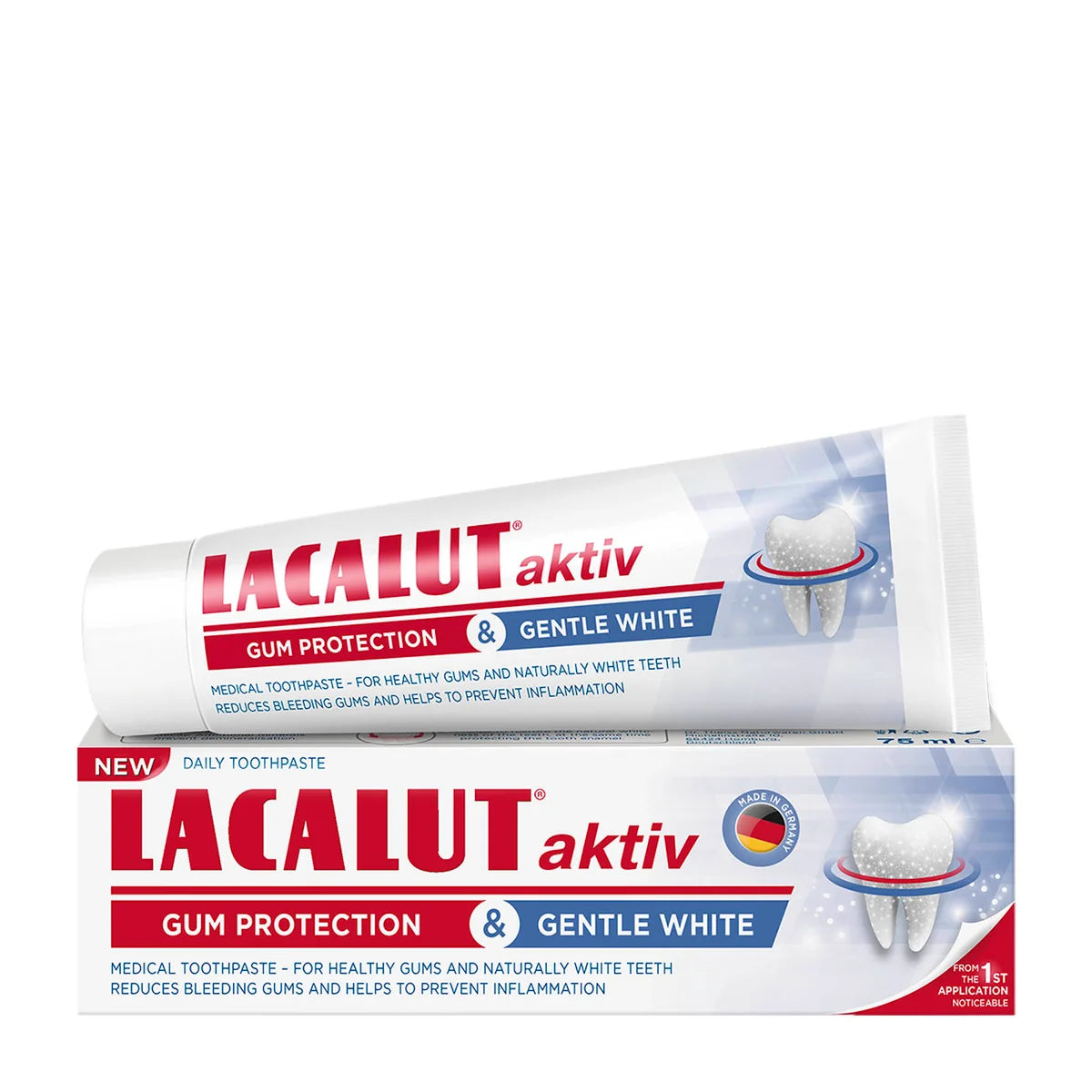 Lacalut Toothpaste With Active Gum Protection and Gentle Whitening