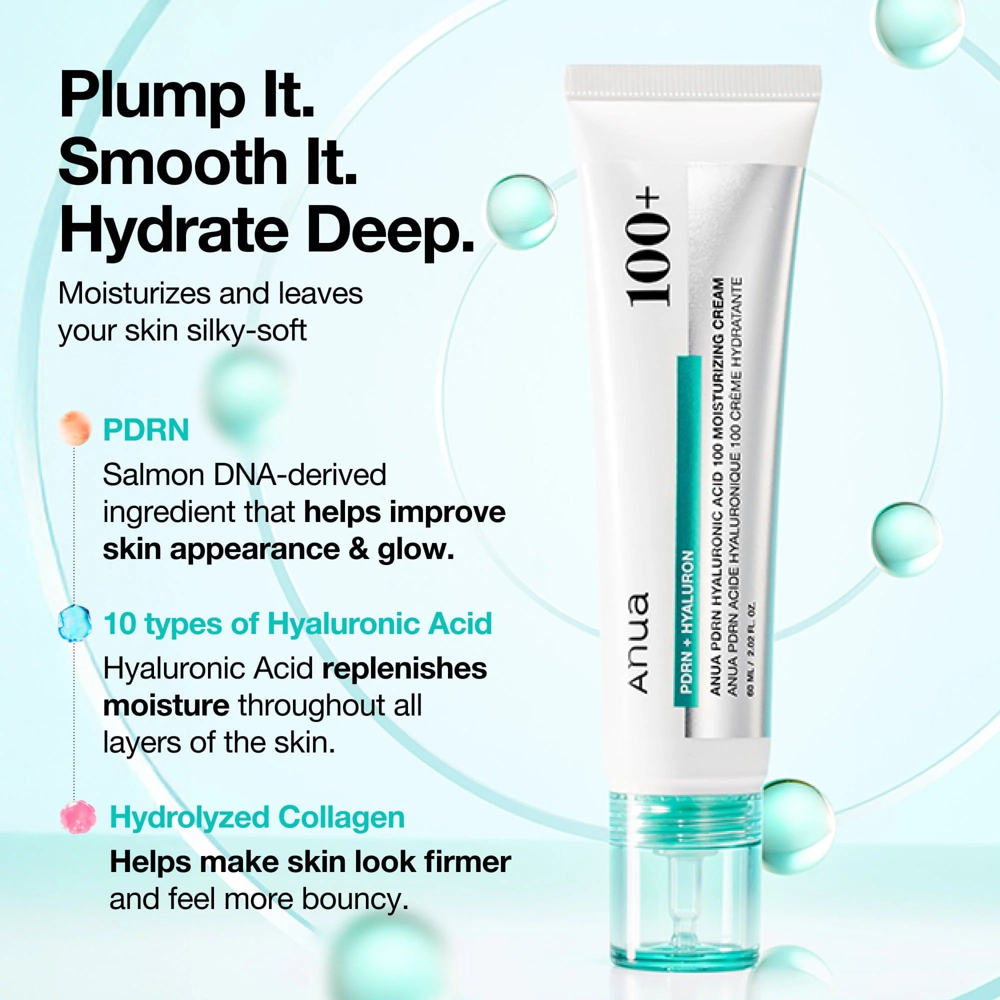 Anua PDRN Hyaluronic Acid 100 Moisturising Cream