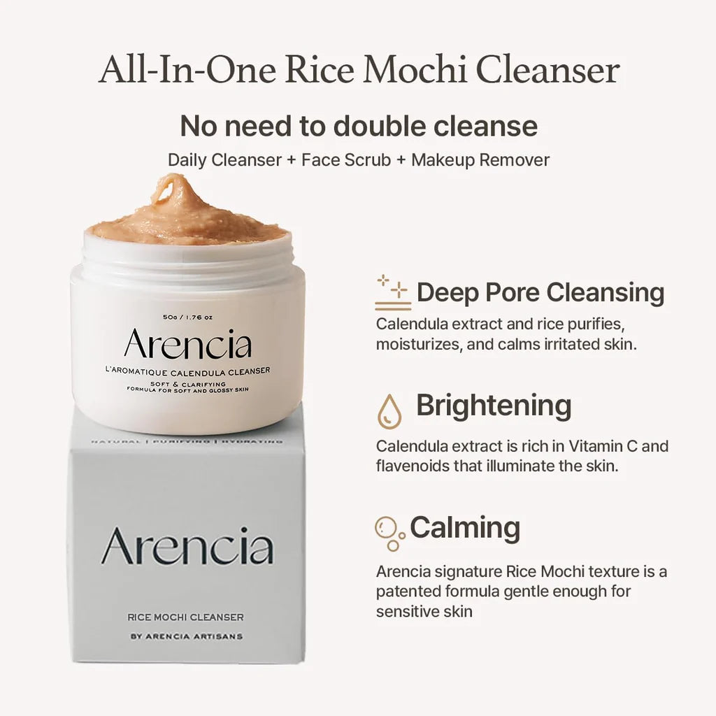 Arencia Calendula Rice Mochi Cleanser