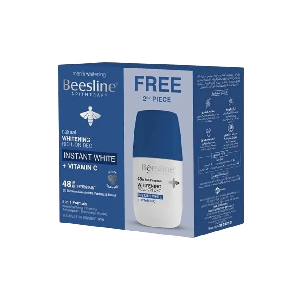 Beesline Whitening Roll-On Instant White + Vitamin C 1+1 Free