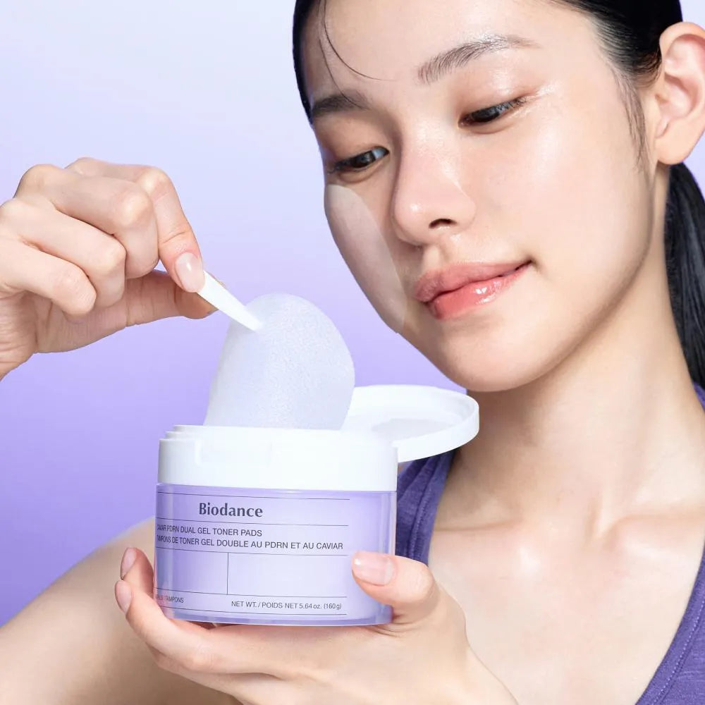 Biodance Caviar PDRN Dual Gel Toner Pads