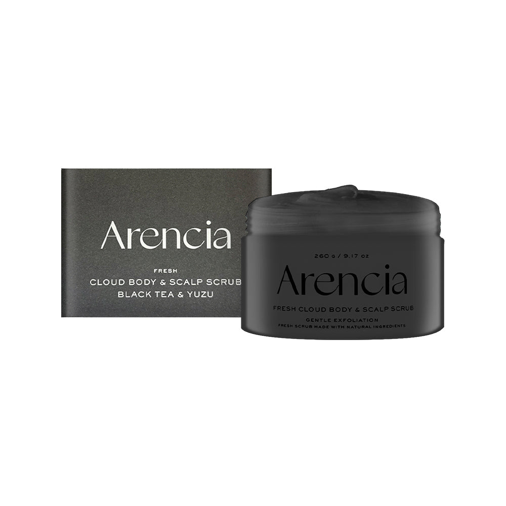 Arencia Fresh Cloud Body & Scalp Scrub Black Tea & Yuzu