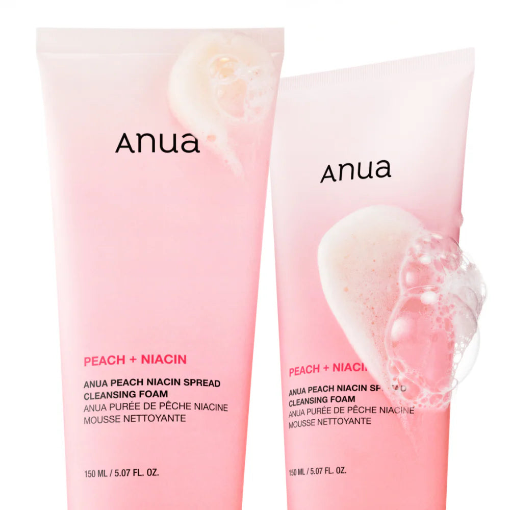 The Anua Peach Niacin Spread Cleansing Foam