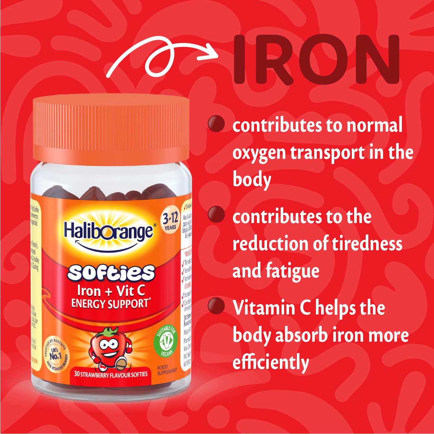 Haliborange Iron Vitamin C Softies For Kids