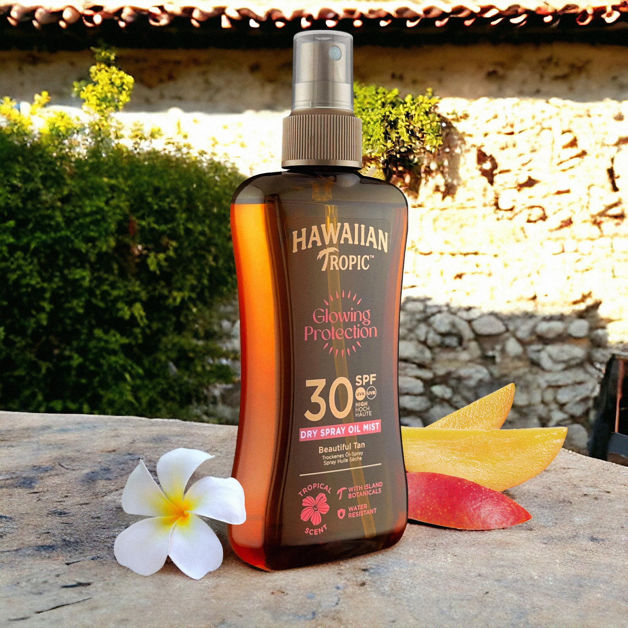 Hawaiian Tropic Glowing Protection Dry Spray Oil Mist SPF30
