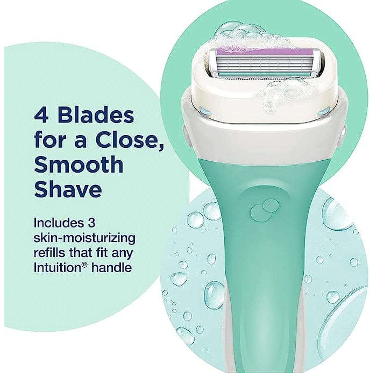 INTUITION Schick Sensitive Care Kit with Organic Aloe and Green Tea Extract