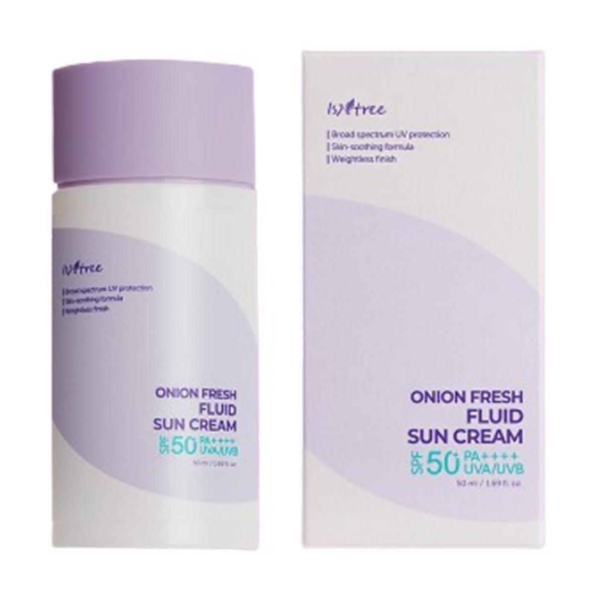 isntree onion fresh fluid sun cream