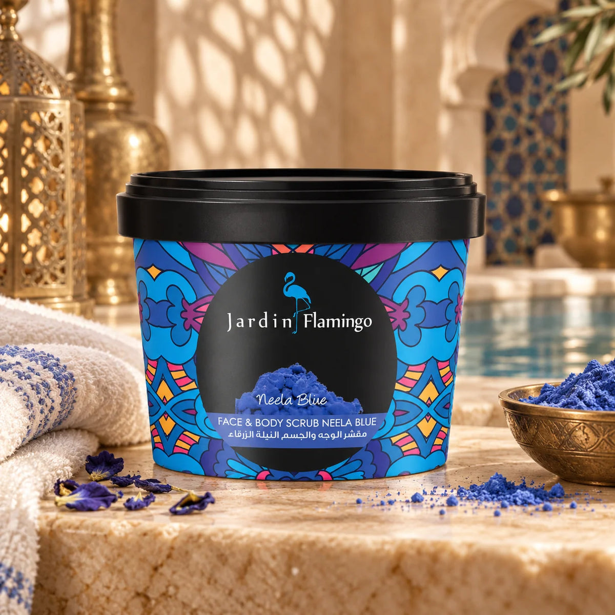 Jardin Flamingo Neela Blue Face Scrub