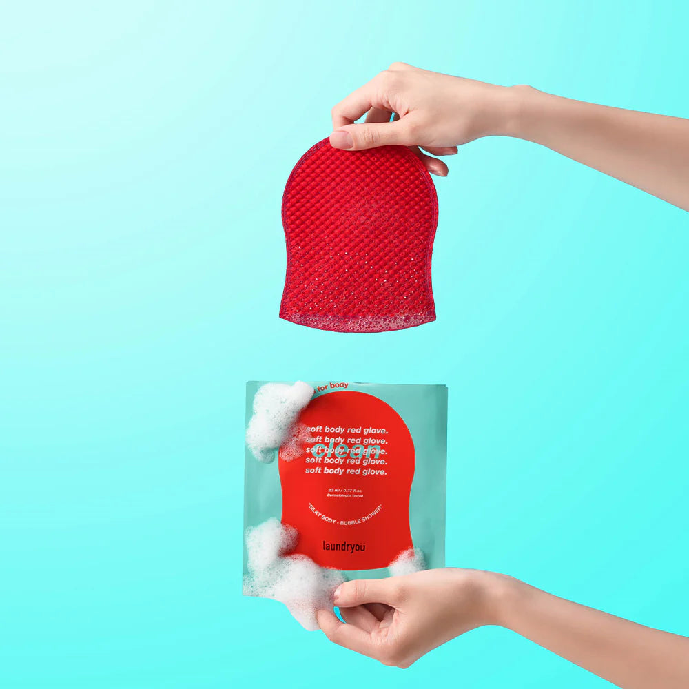 Laundryou Soft Body Red Glove Clean