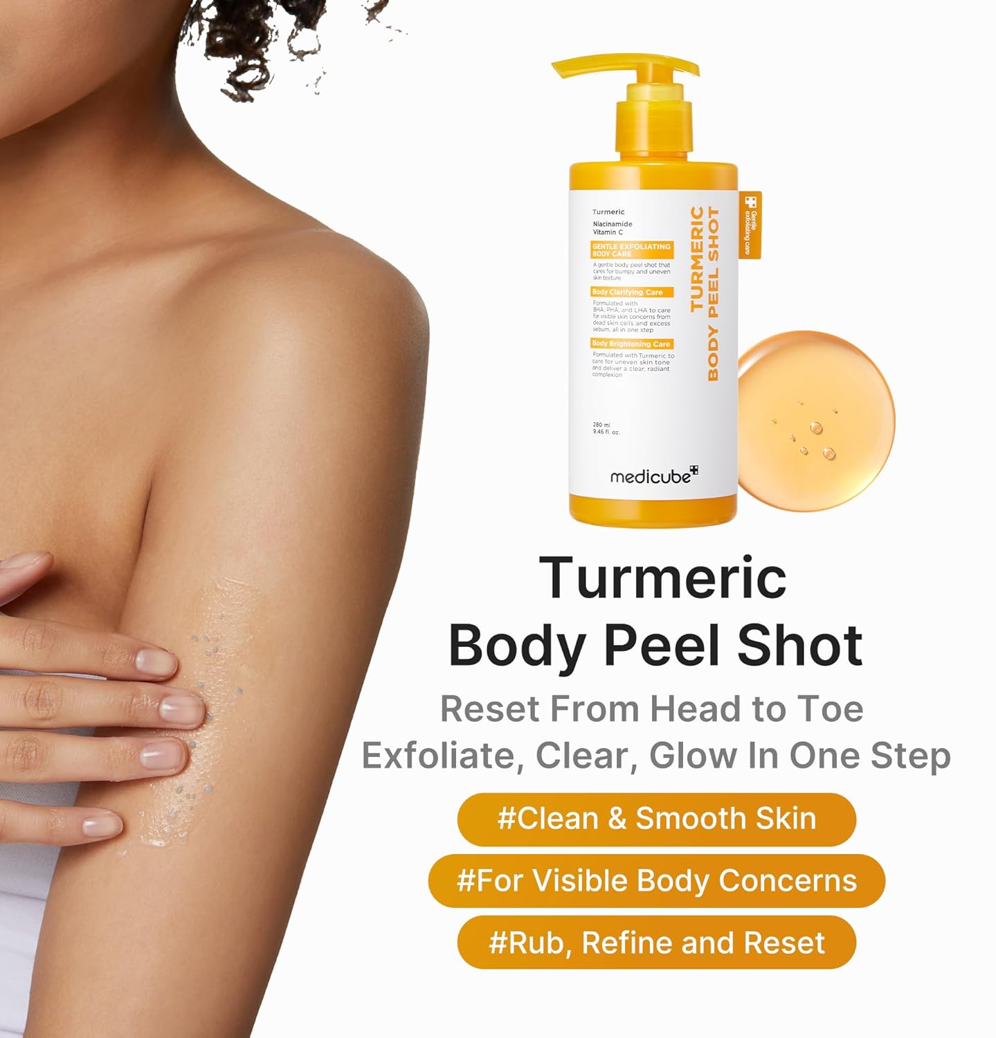 Medicube Kojic Acid Turmeric Body Peel Shot