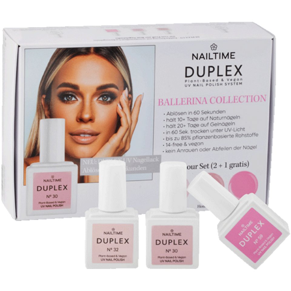 طلاء أظافر جل للأشعة فوق البنفسجية من نيل تايم مجموعة DUPLEX Ballerina