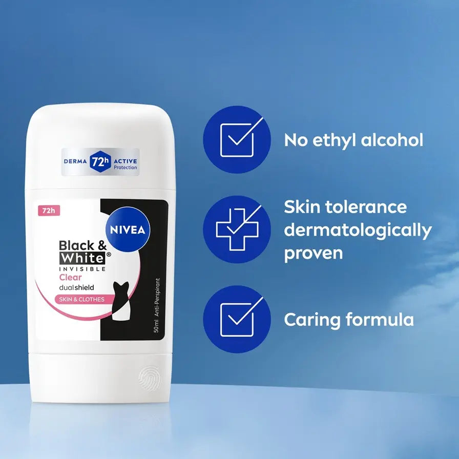 NIVEA Black & White Invisible Clear Stick