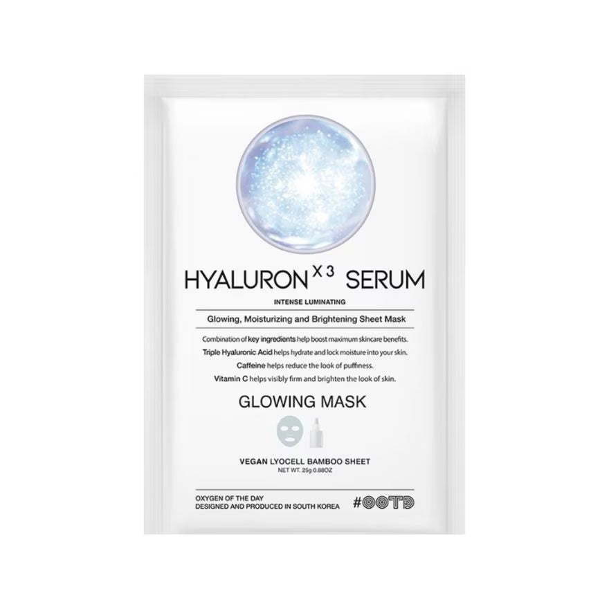OOTD Triple Hyaluronic Acid Serum Glowing Sheet Mask