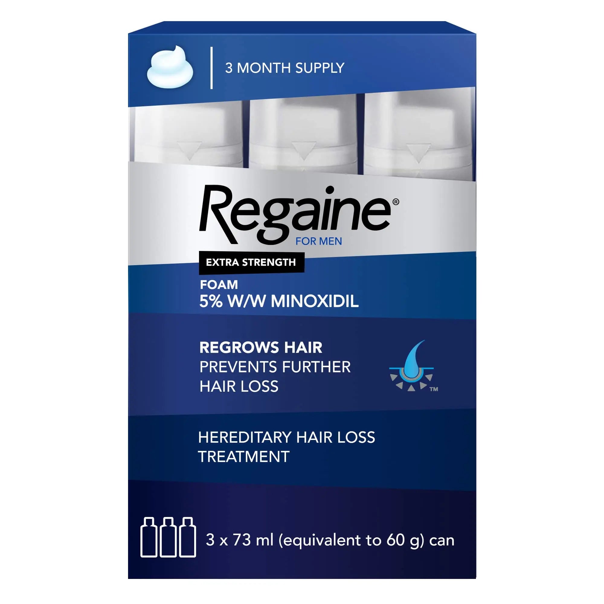 Regaine For Men Extra Strength Scalp Foam for Hair Regrowth