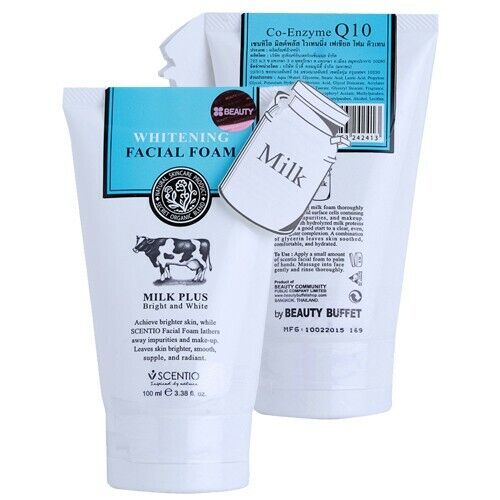 غسول الوجه سينتيو ميلك بلس لتفتيح البشرة مع كيو 10