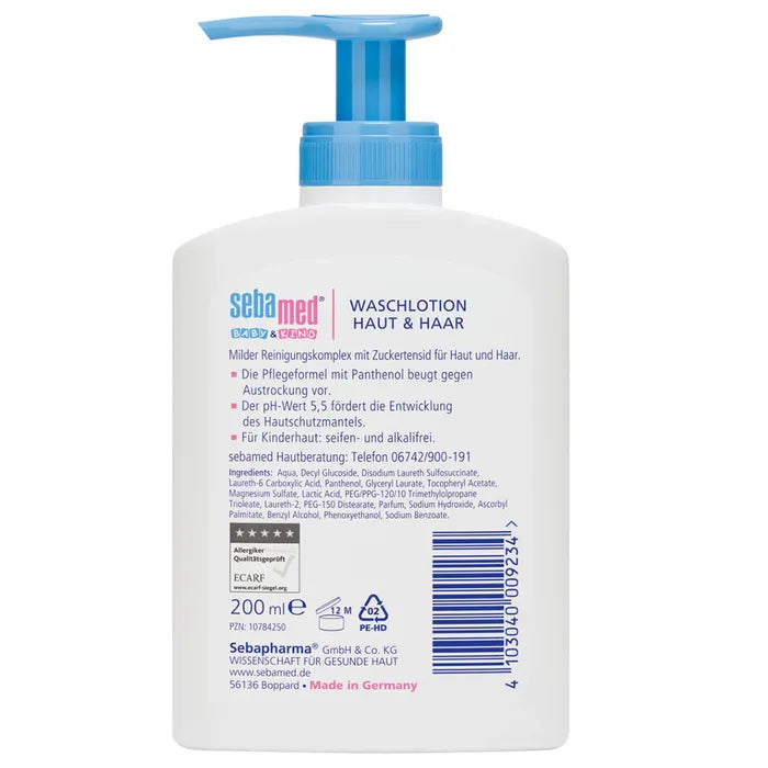 Sebamed Baby & Child Wash Lotion for Skin and Hair