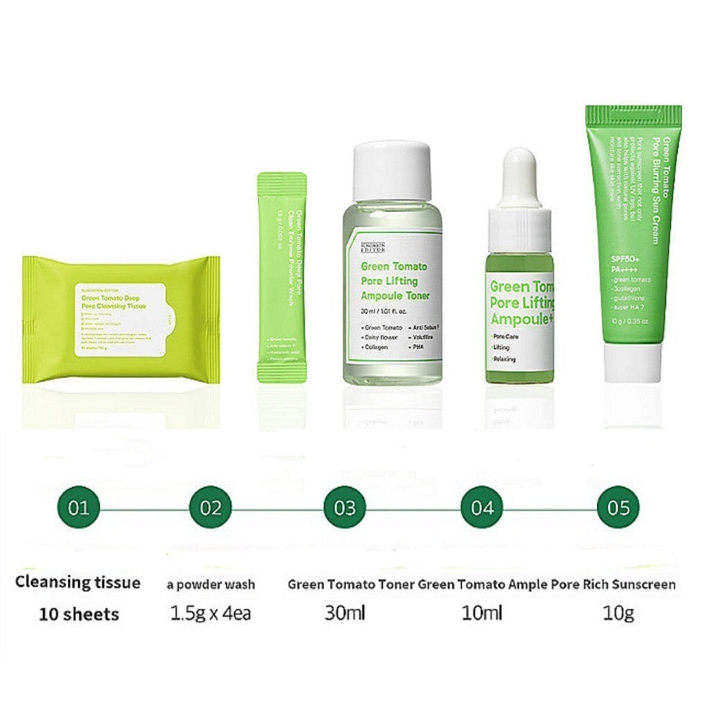 SUNGBOON EDITOR Green Tomato Travel Kit